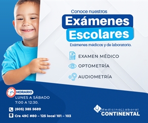 School certificate: medical examination, audiometry and visiometry for students in Barranquilla