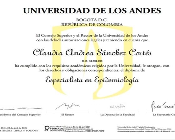 Claudia Andrea Sánchez Cortés  Médico alternativo, Quiropráctico