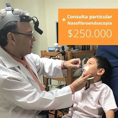 
Otolaryngologist consultation + $ 250,000 Nasofibroendoscopy