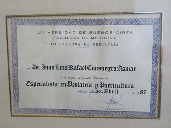 Juan Consuegra Asmar  Pediatra