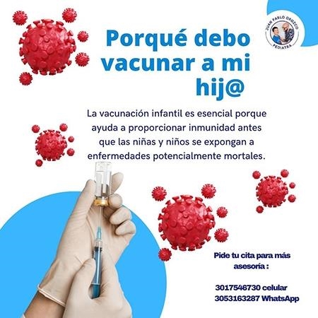 Vacunación infantil Medellín 