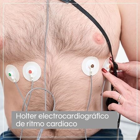 Electrocardiographic holter of heart rhythm