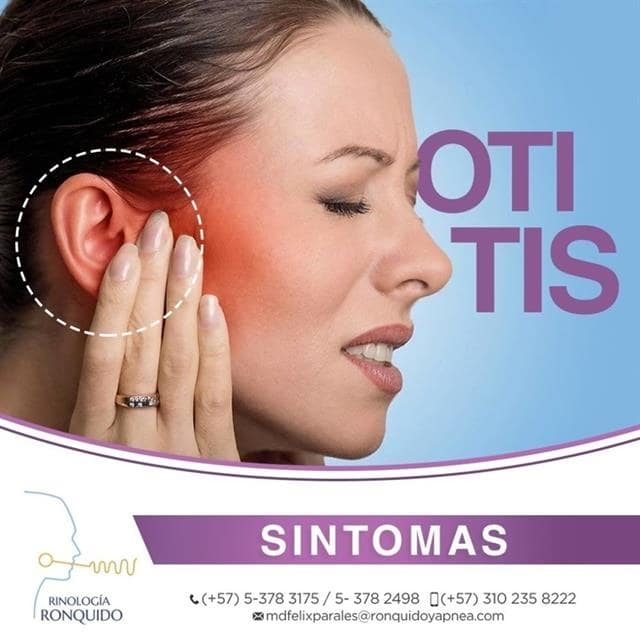 Otitis o infección media de oído 