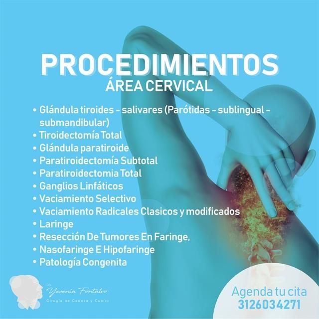 Procedimientos área cervical