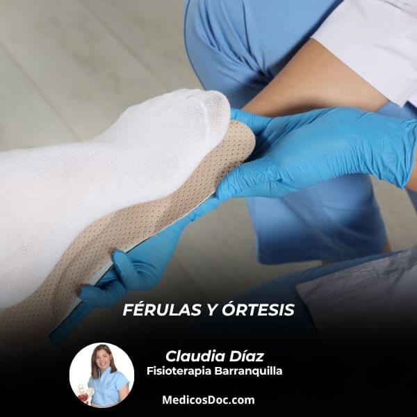 Preparation of splints braces upper limbs