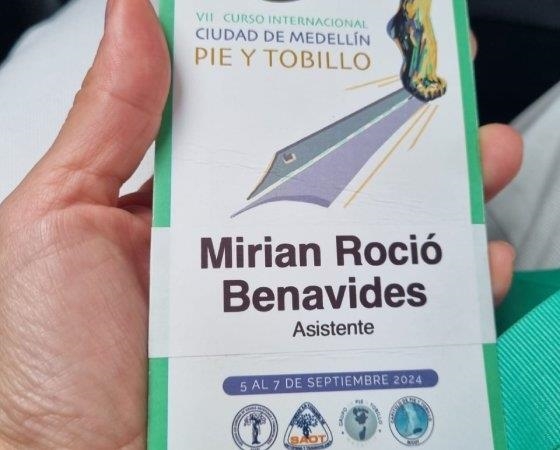 Mirian Rocío Benavides De La Rosa  Ortopedista